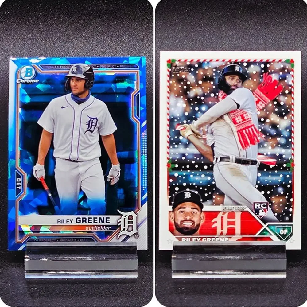 Riley Greene Bowman Chrome Sapphire Holiday SSP RC Detroit Tigers Star Rookie